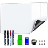 WEINIDASI Magnetisch Whiteboard Folie, 40×80cm Magnettafel Selbstklebend Weißwandtafel Folie, mit Neuer Schmutzabweisender Technologie, Abwischbare Tafel, Kinderzeichnung, Schule, Büro, Zuhause